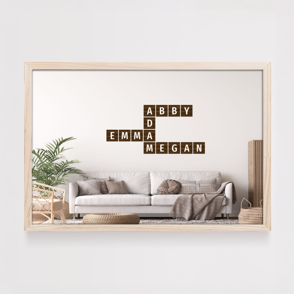 Hand Painted Wall Scrabble Tiles
