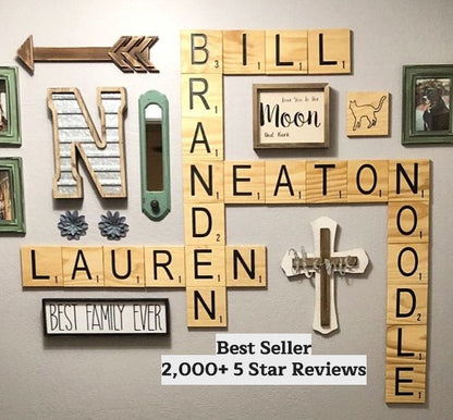 CARVED Scrabble Tiles