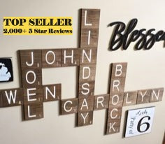 CARVED Scrabble Tiles